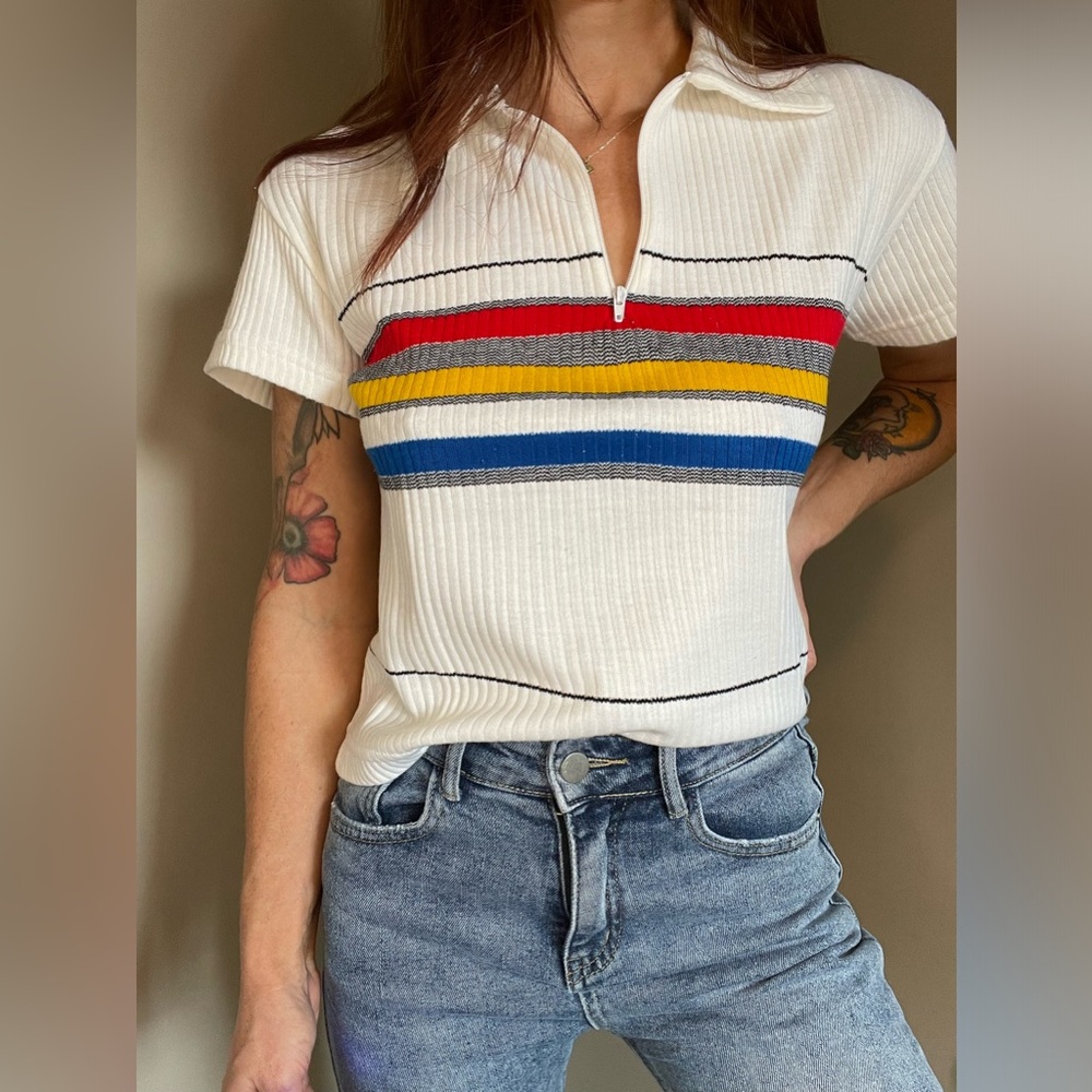 Vintage striped top